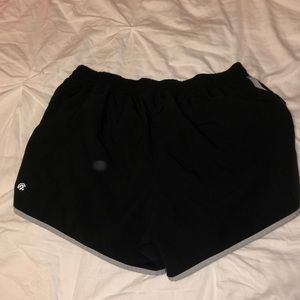 Black workout shorts